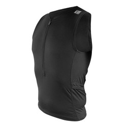 SKIN COOLER HALF ZIP TRI TOP Black